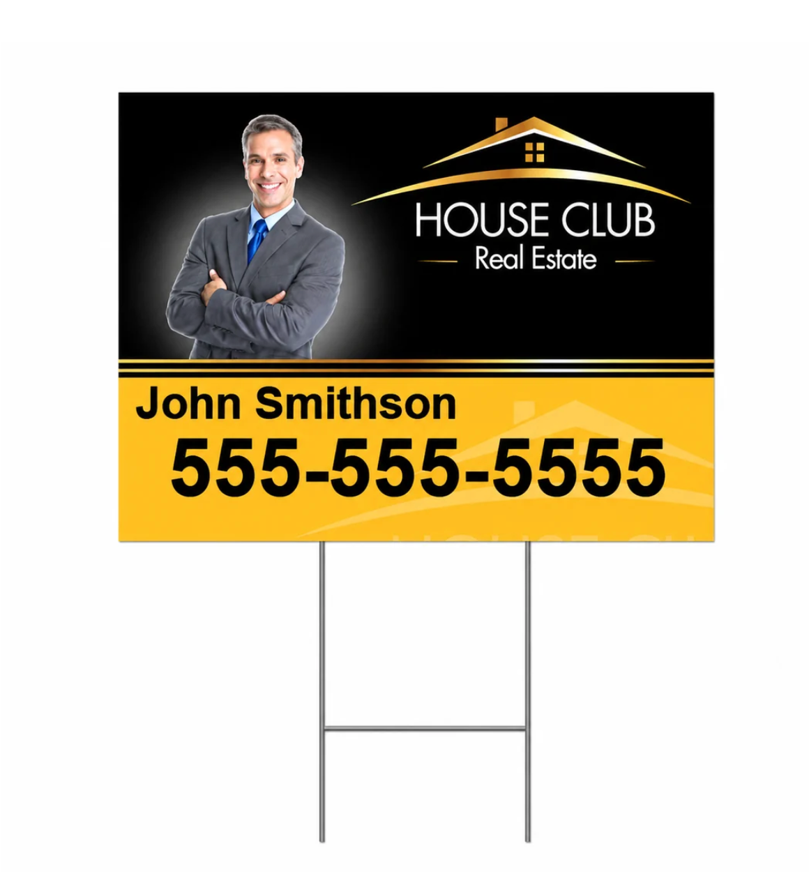 Yard Sign and H-Stake